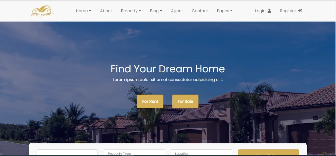 Real Estate Website Two