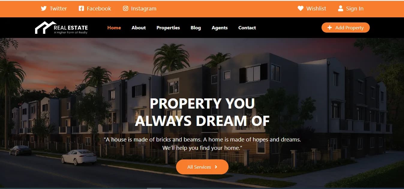 Real Estate Website