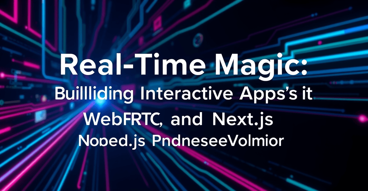 Real-Time Magic: Building Interactive Apps with WebRTC, Next.js, and Node.js