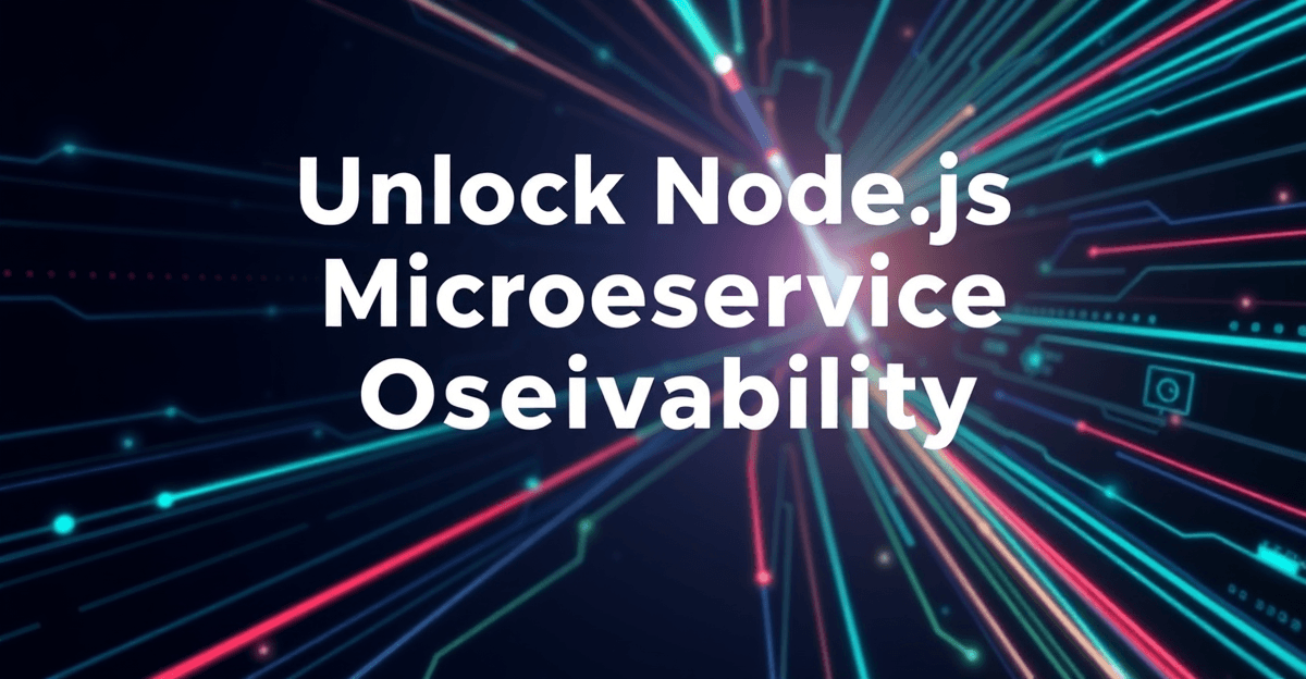 Unlock Node.js Microservice Observability: A Deep Dive into Distributed Tracing