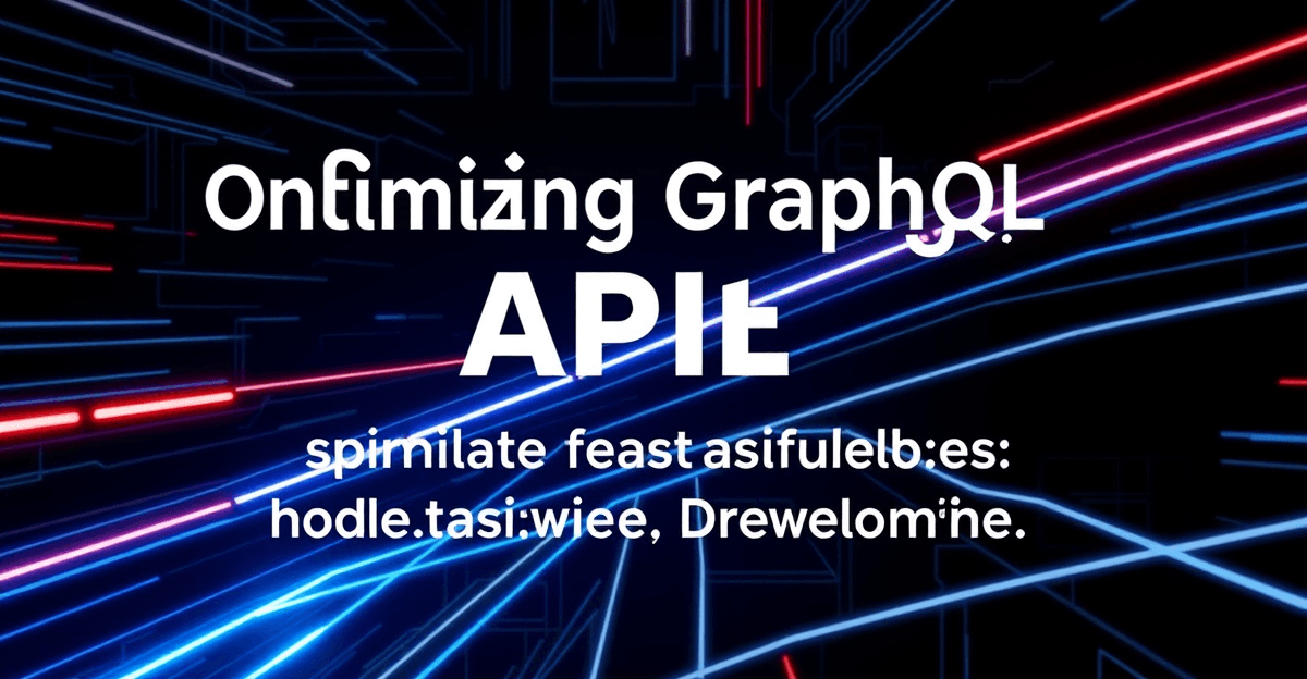 Optimizing GraphQL APIs: Node.js Strategies for Blazing-Fast Data Delivery