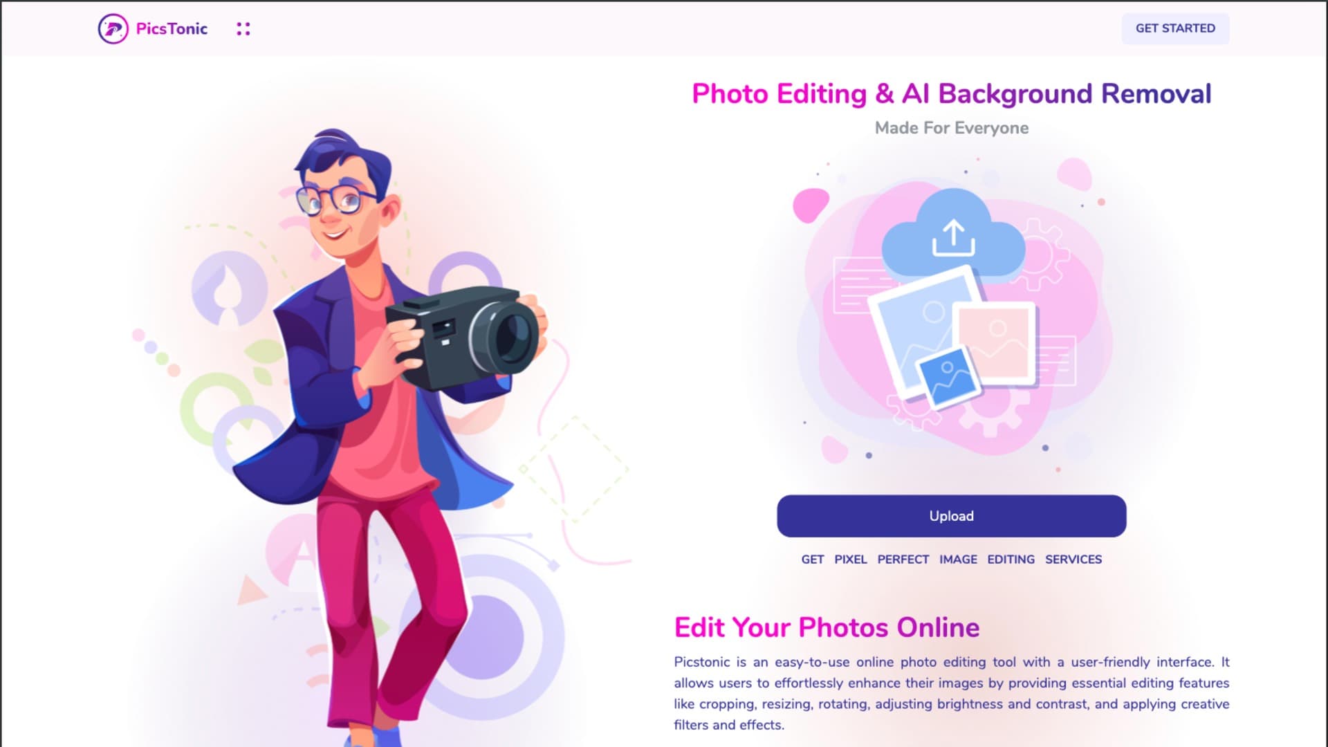 Picstonic Website Video Demo