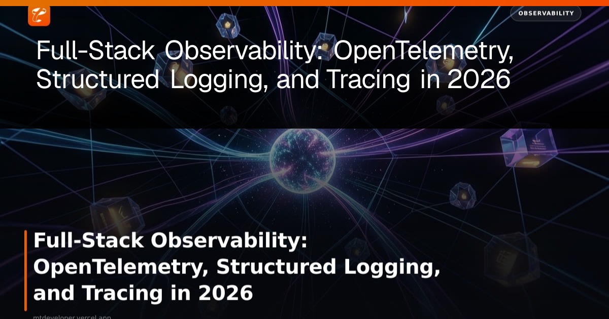 Full-Stack Observability: OpenTelemetry, Structured Logging, and ...