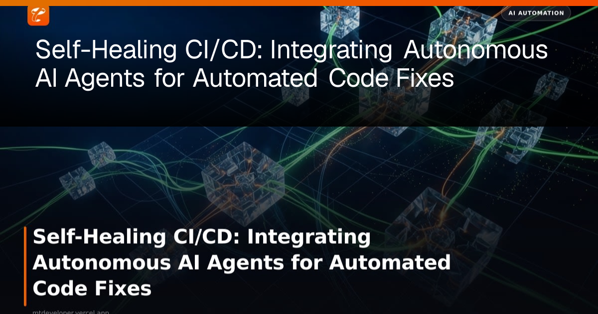Self-Healing CI/CD: Integrating Autonomous AI Agents for Automated Code ...
